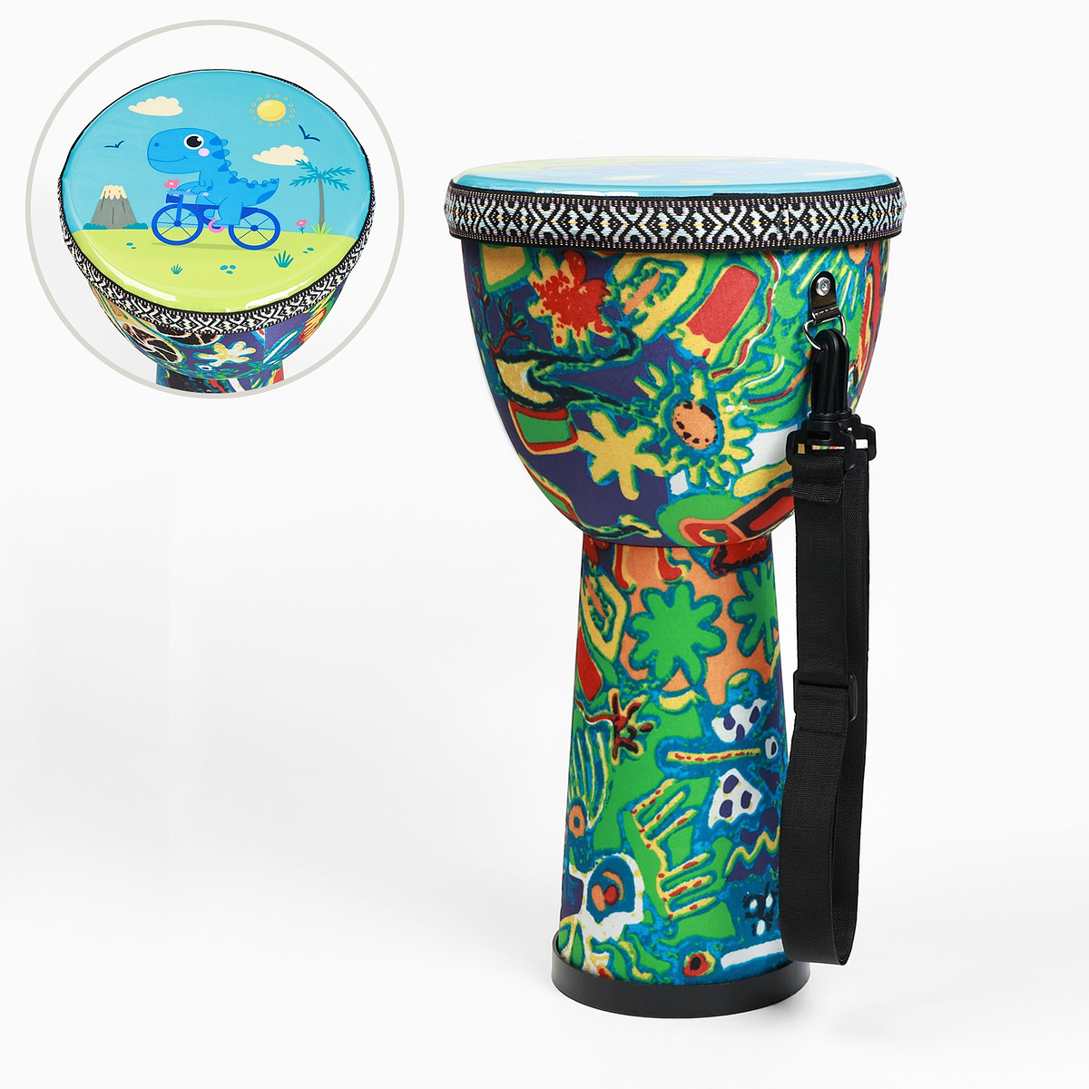 

Барабан джембе динозавр 39×20