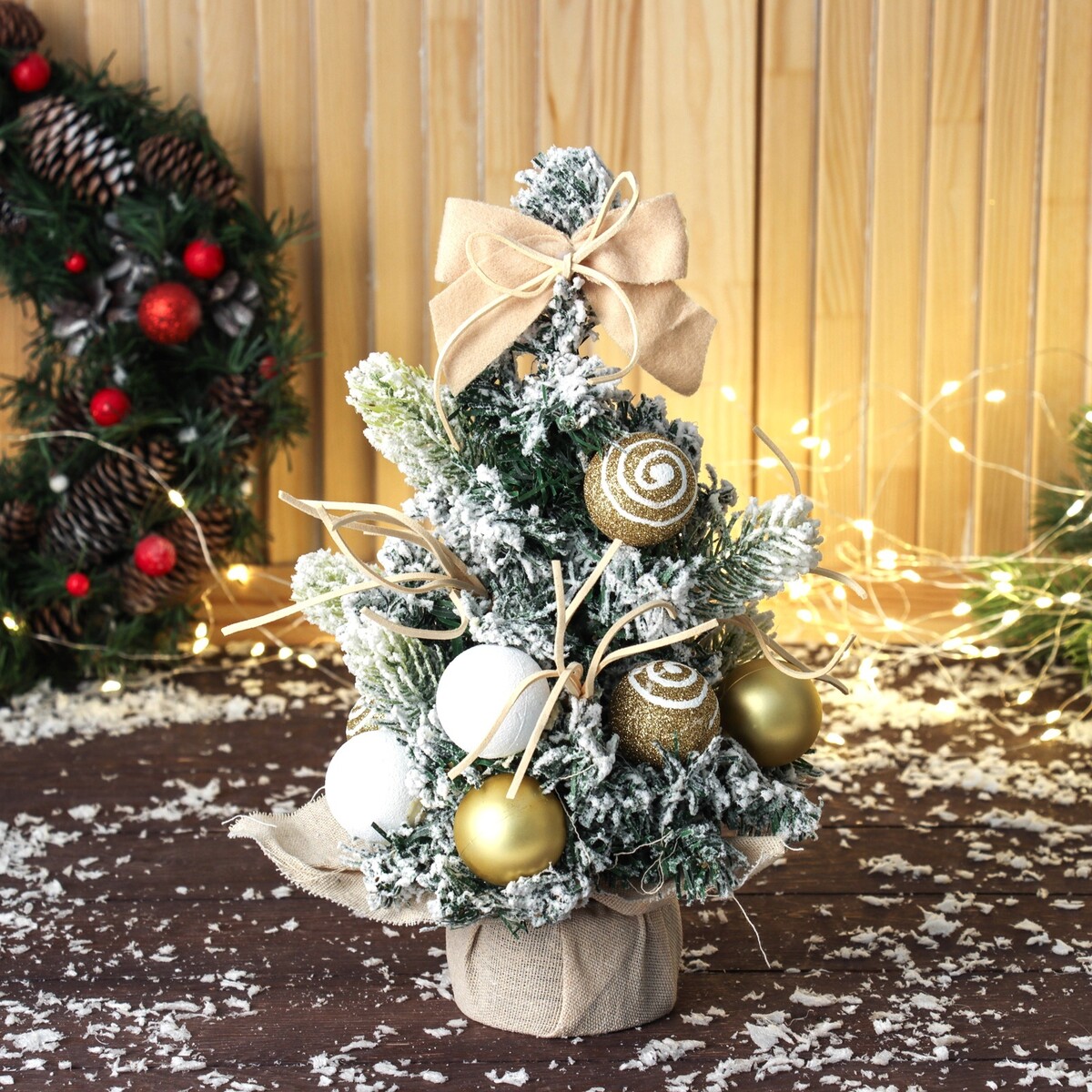 

Искусственная елка настольная, Желтый