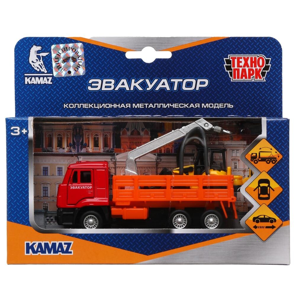 

Набор металлических машин KAMAZ, Технопарк SB-19-29-E-WB, Разноцветный