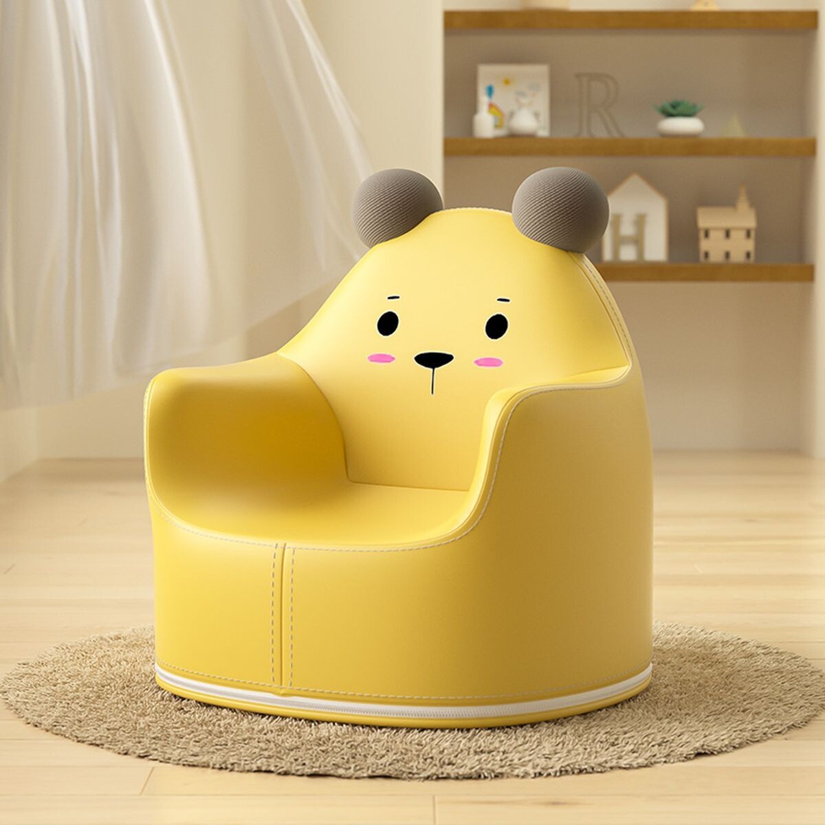 Кресло детское Bear Yellow размер L Unix Kids