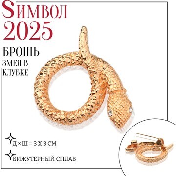 Новый год! символ года 2025! брошь