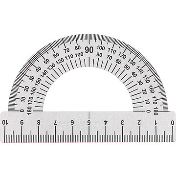 Набор транспортиров 180 градусов, 10 см,