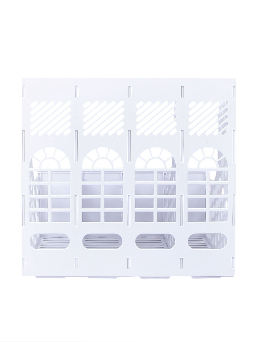 

Лоток для бумаг calligrata, а4, вертикальный, с отделениями для пишущих принадлежностей, 8 отделений, белый