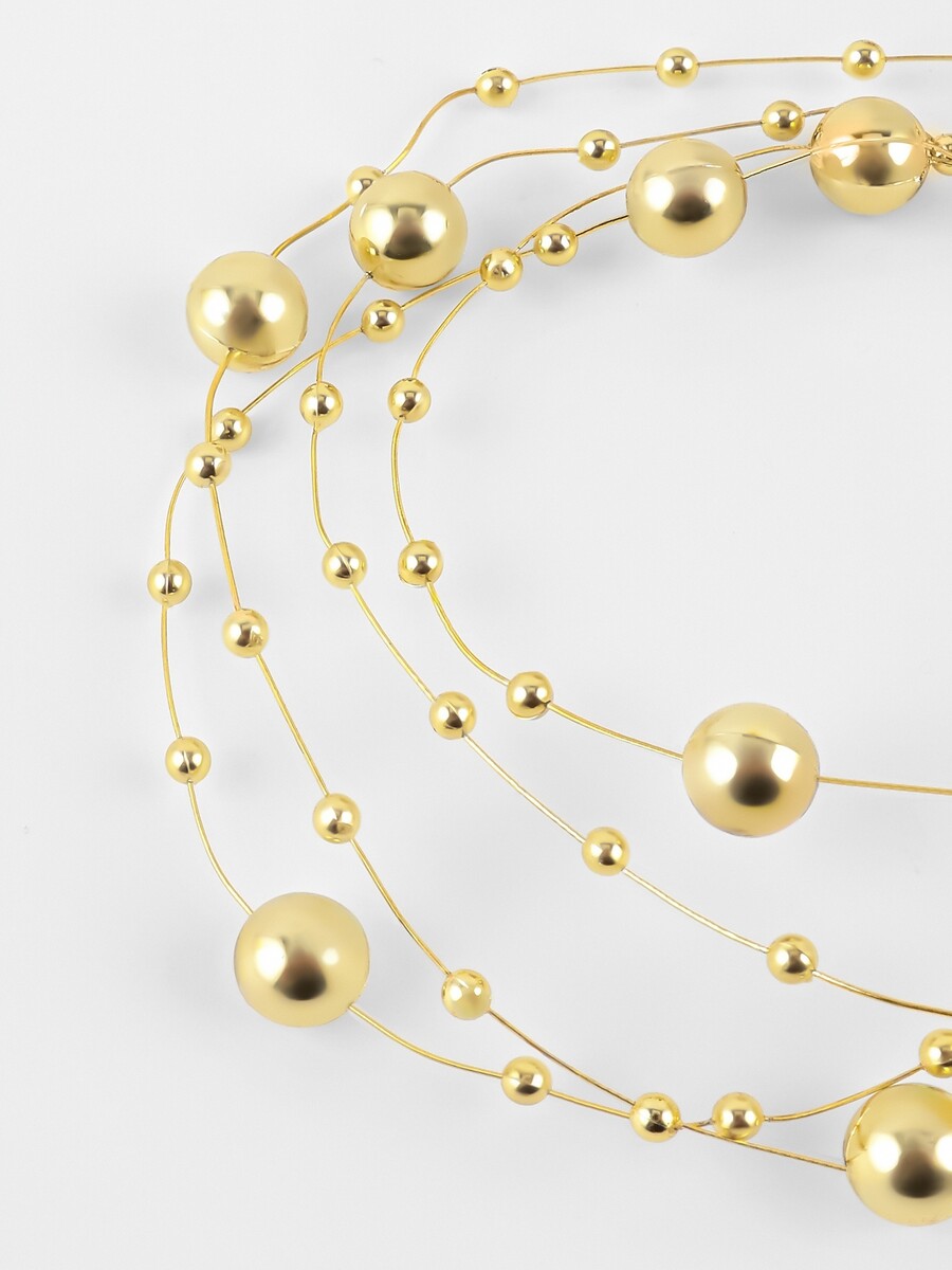 

Жемчуг на леске, 3/8 мм, 9±1 м, цвет золотой, Золотистый