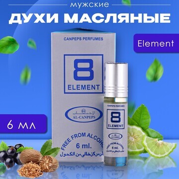 Духи масляные мужские element, 6 мл