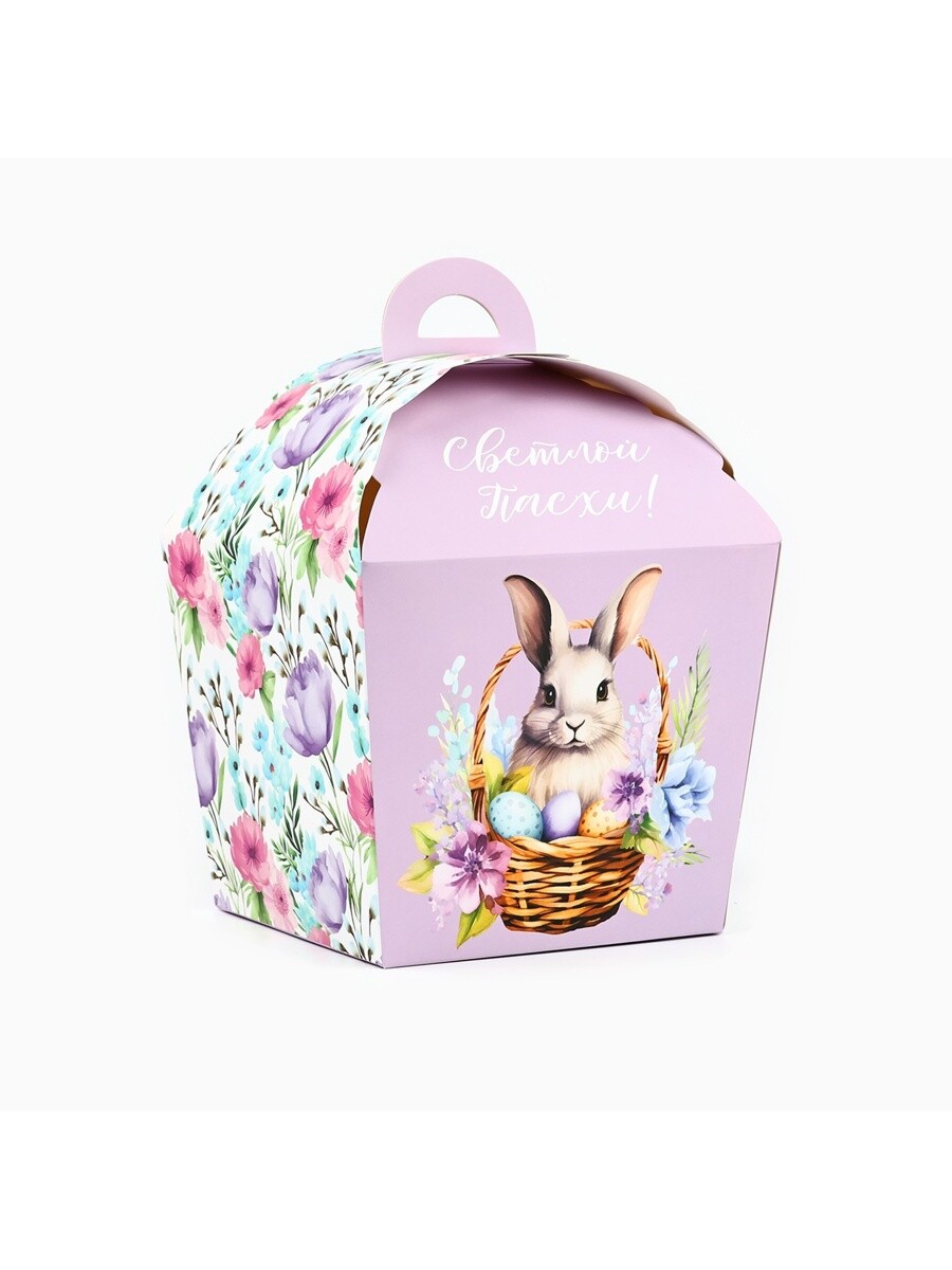 

Коробка складная на пасху, Фиолетовый;сиреневый