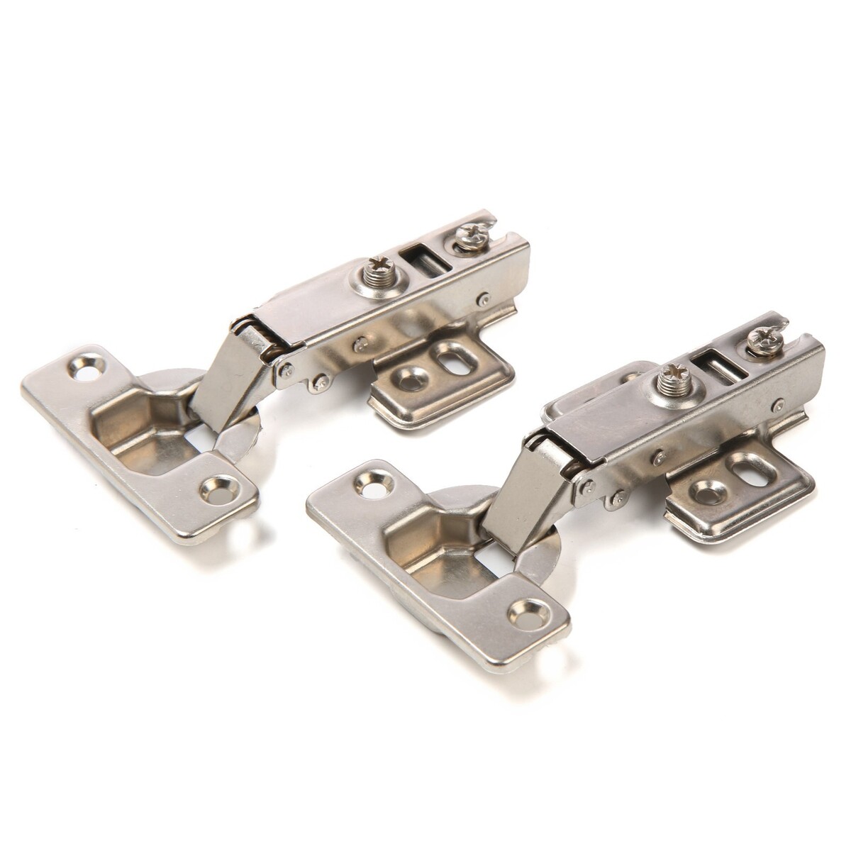 

Петля мебельная накладная 90 градусов тундра, с доводчиком, 4 шт., Металлик