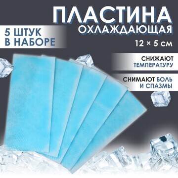 Пластина охлаждающая, набор - 5 шт, 12 ×