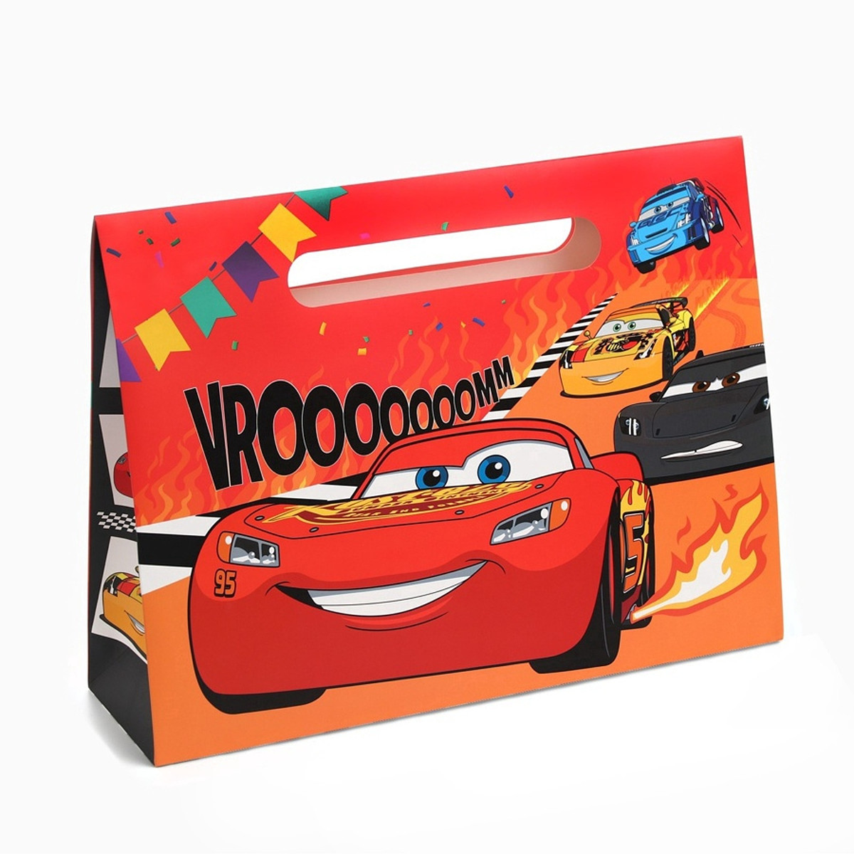 

Пакет подарочный-коробка champion, подарочная упаковка, 40×30×12 см, тачки, Разноцветный