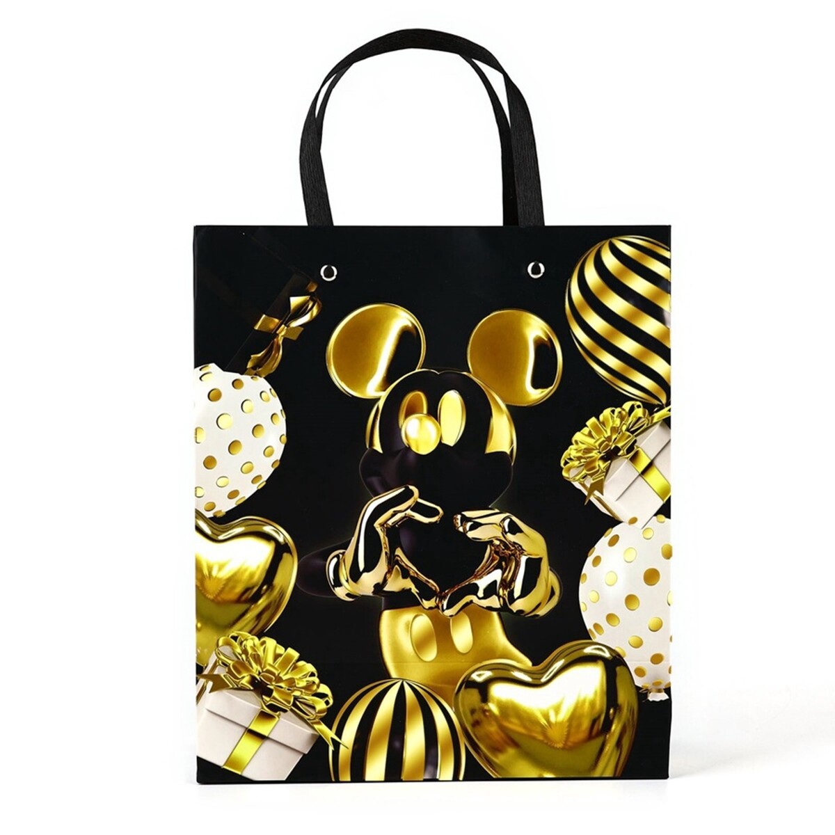 

Пакет подарочный ламинированный с тиснением, Черный