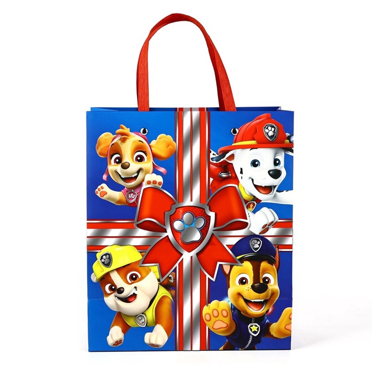 

Пакет подарочный ламинированный с тиснением, щенячий патруль, 23х27х11,5 см, Синий