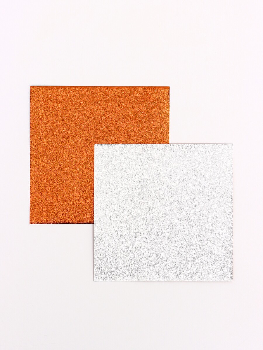 

Фольга для конфет 10×10 см 100 шт., оранжевая, фактура №1, Оранжевый