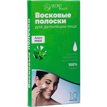 Восковые полоски secret beauty для депил