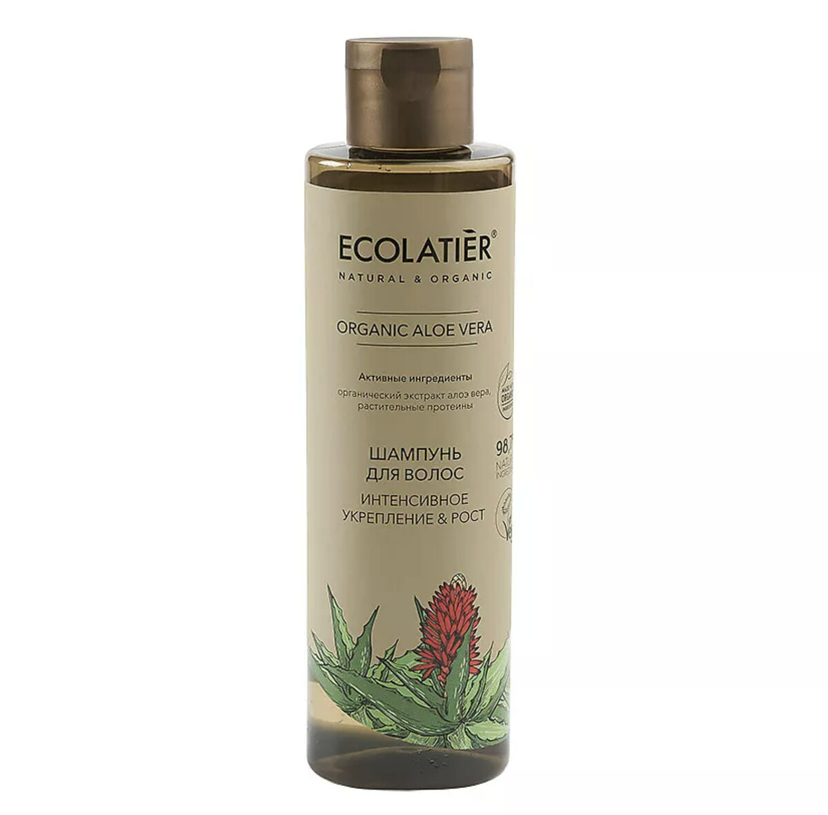 

Ecolatier green ORGANIC ALOE VERA Шампунь для волос Интенсивное укрепление & Рост , 250мл