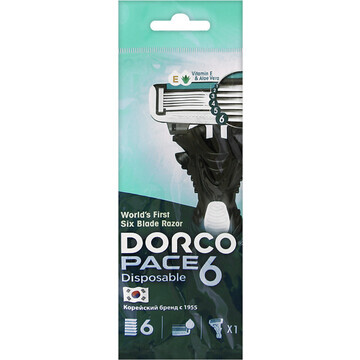 DORCO PACE6 PRO однораз.станок 1шт. 6лез