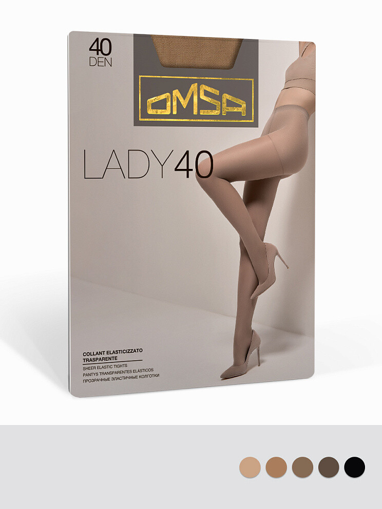 

Колготки Oms Lady 40, Серый;fumo