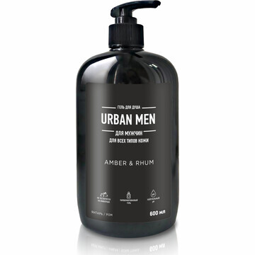 Гель для душа мужской "URBAN MEN AMBER &