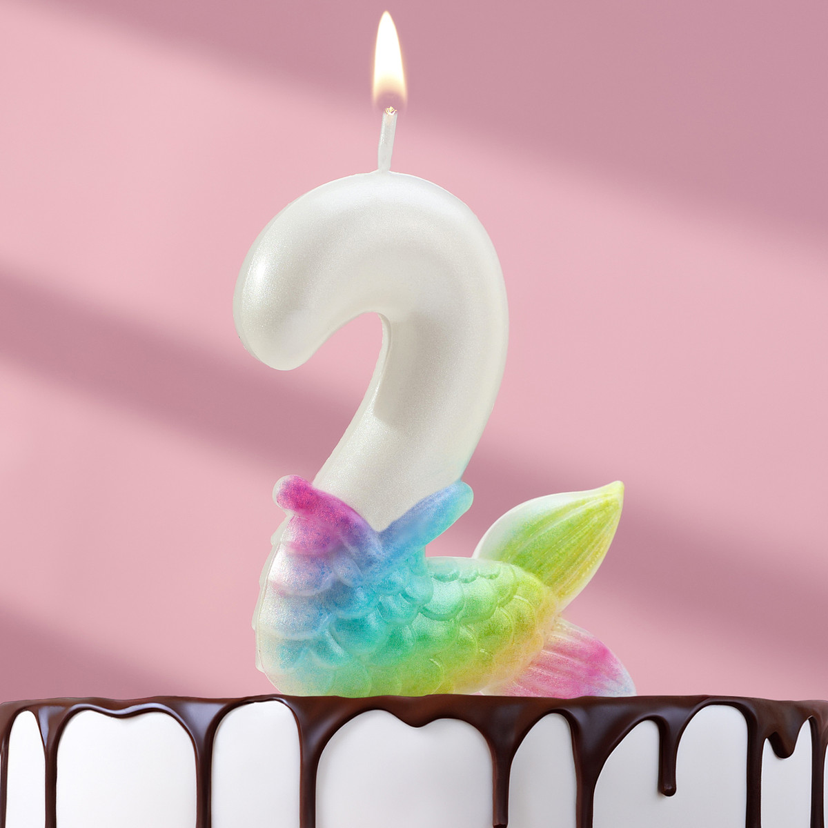 

Свеча для торта, Разноцветный;белый