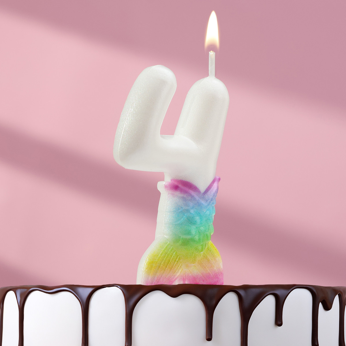 

Свеча для торта, Разноцветный;белый