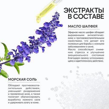 Бомбочка для ванны с листьями шалфея, 12