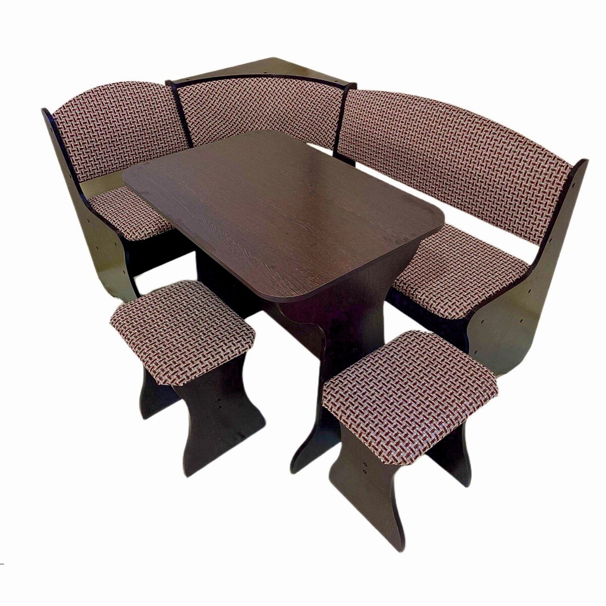 

Кухонный уголок ку-3/4м, 1560 х 1060 х 850, дуб венге/рогожка кор
