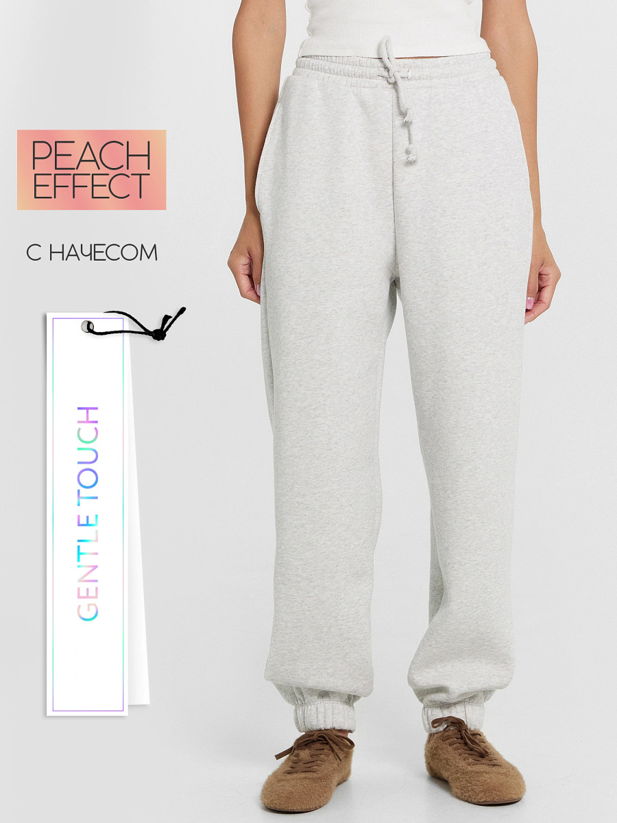 

Теплые брюки женские серые, Серый;серый меланж 4306-а