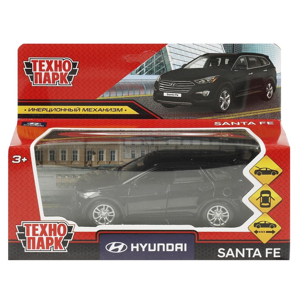 

Машина металлическая HYUNDAI, Технопарк SANTAFE-12-BK