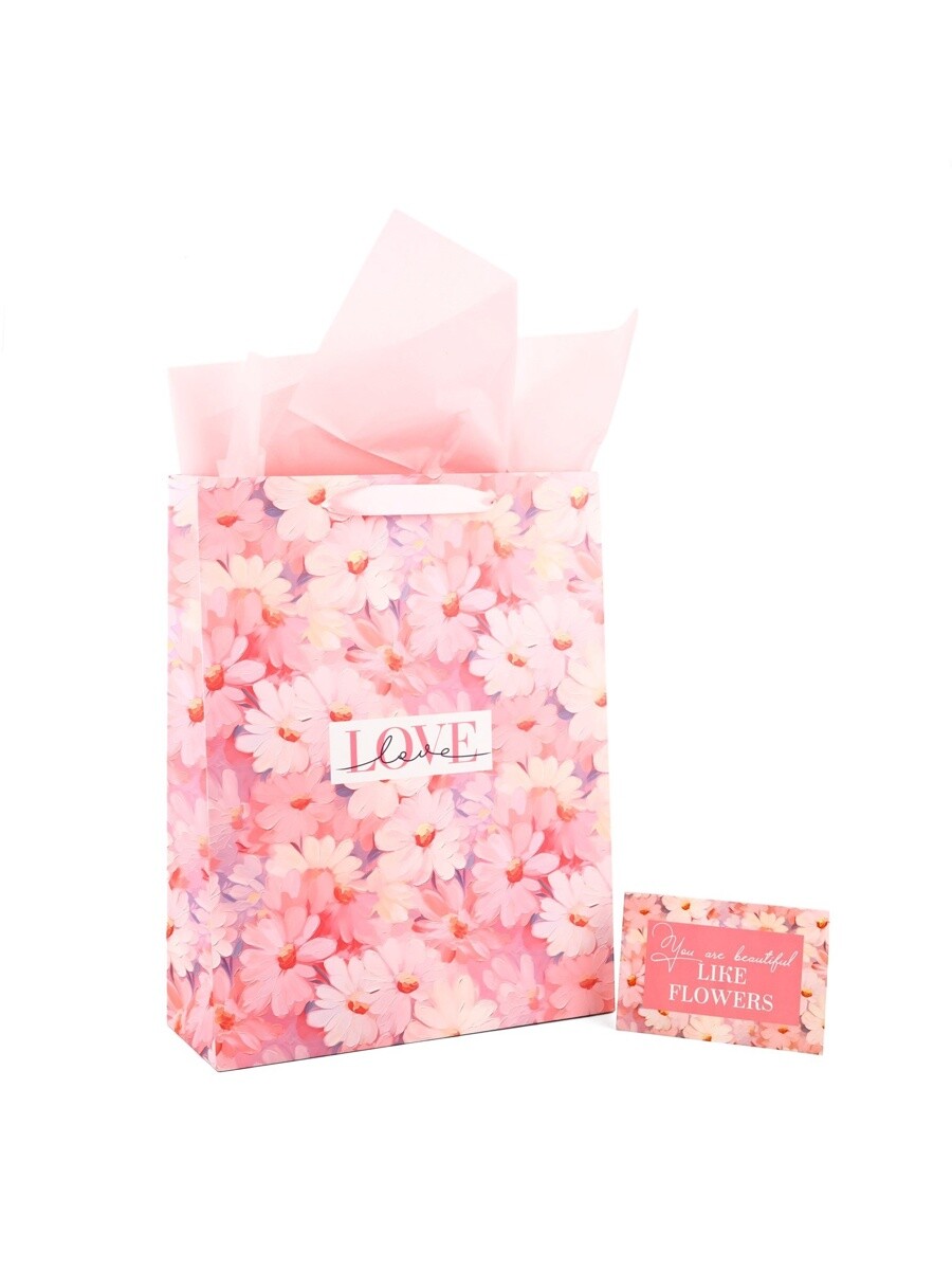 

Пакет ламинированный двухсторонний, Розовый