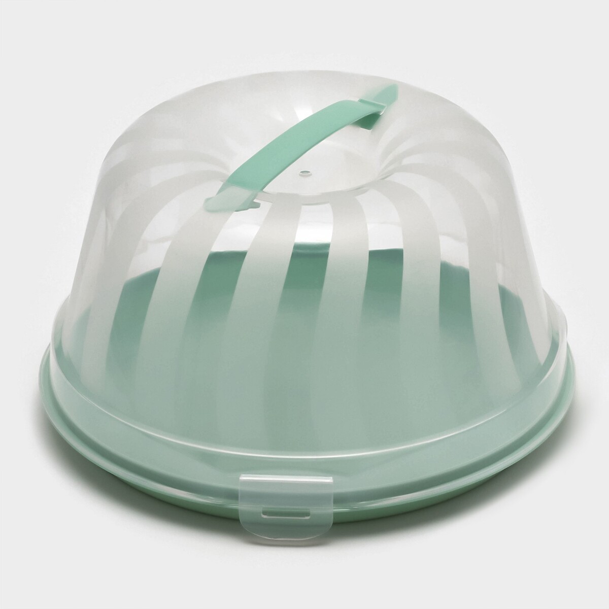 

Тортовница с крышкой доляна, d=28 см, внутренний d=26 см, бирюзовая, Бирюзовый