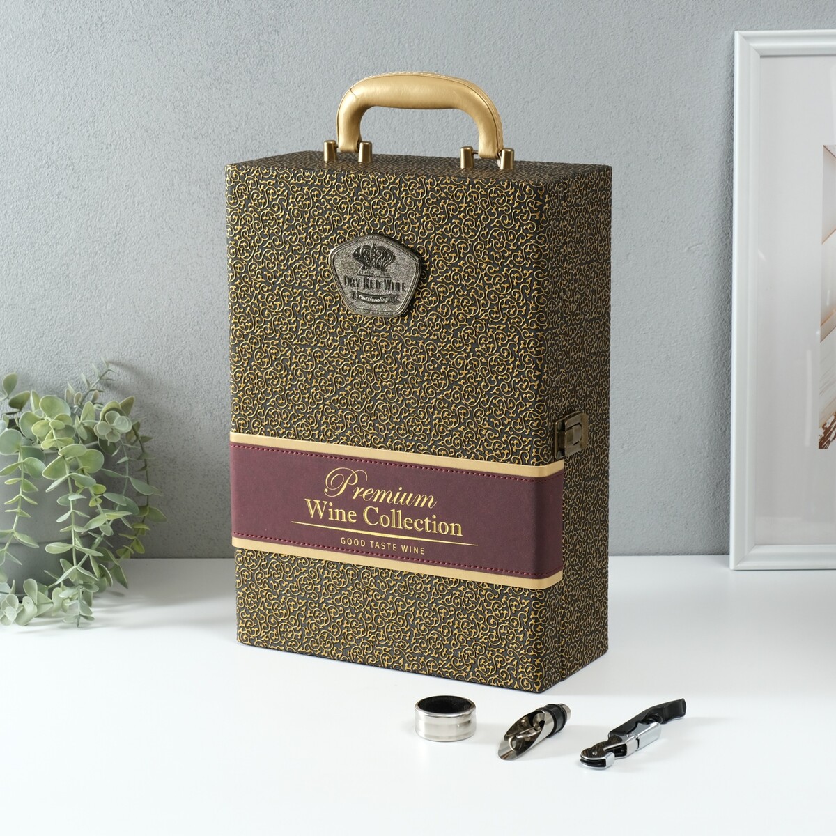 

Шкатулка подарочная под 2 бутылки, Зеленый