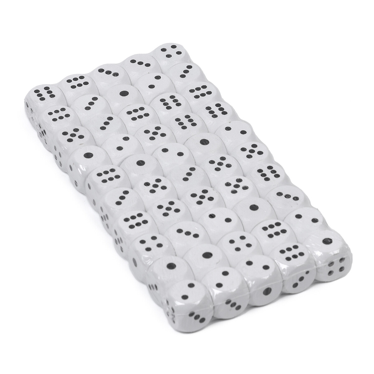 

Кубики игральные, 1,6×1,6 см, набор 50 шт., белые, Белый