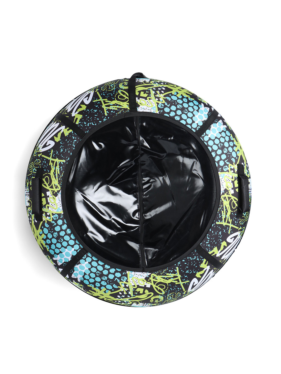 

Тюбинг - ватрушка winter star active life, диаметр чехла 120 см, черная, Разноцветный