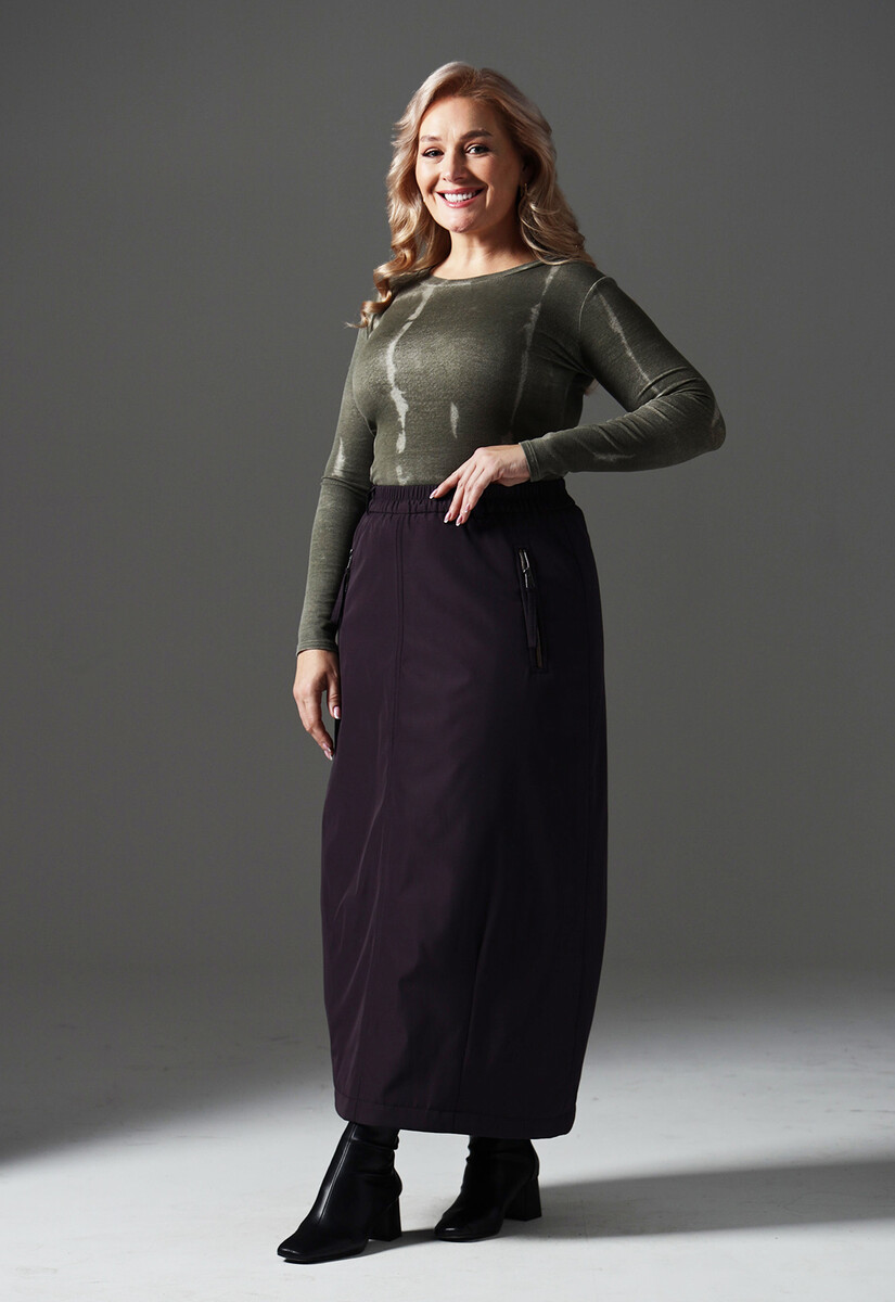 Юбка Dimma Fashion Studio 016266137 Баклажановый  Фото 2