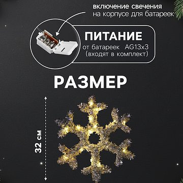 Светодиодная фигура из мишуры