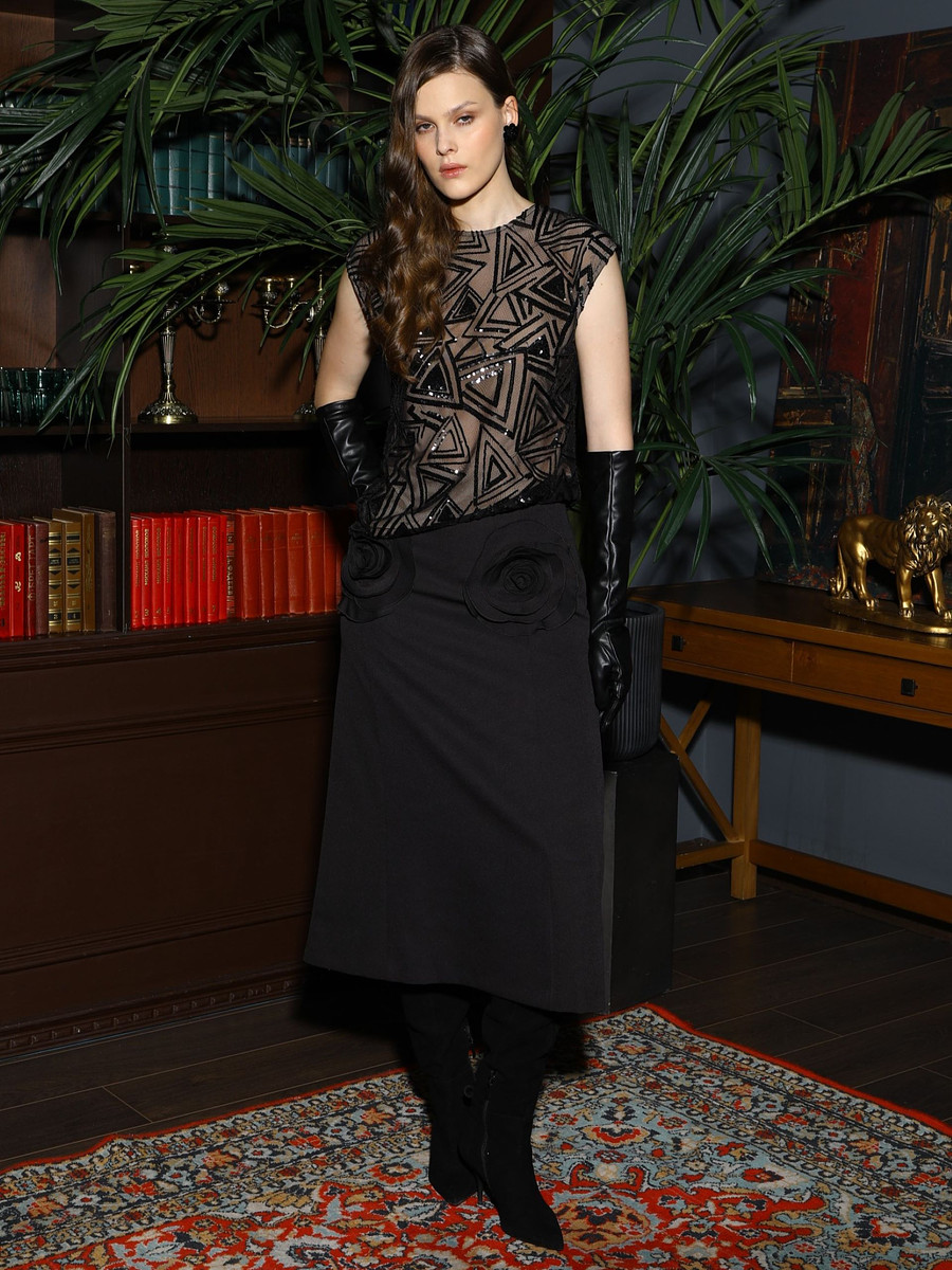 

Юбка, Черный;чёрный