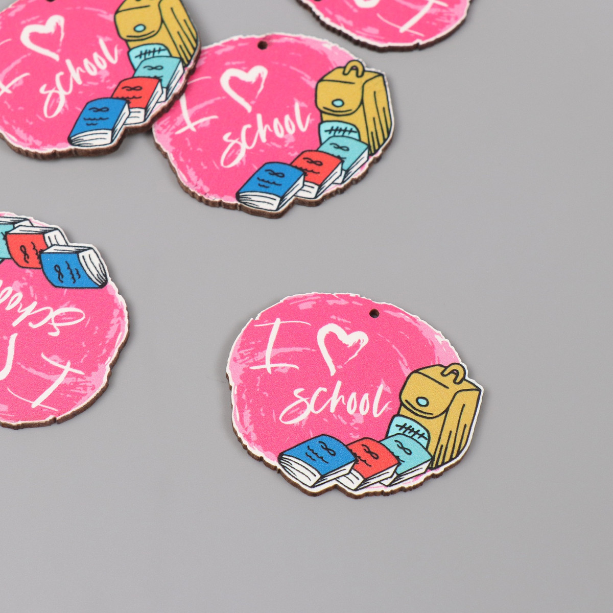 

Декор для творчества дерево, Розовый;разноцветный