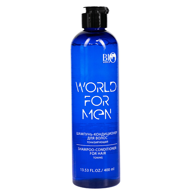 World for men Шампунь-кондиционер для волос Тонизирующий , 400 мл