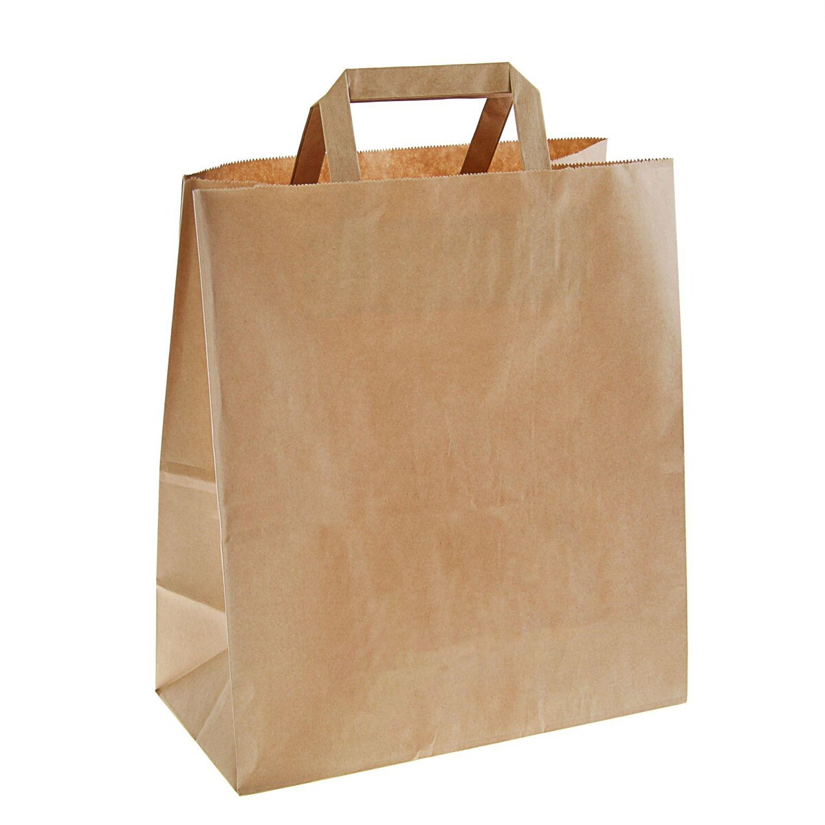 

Пакет крафт без печати, плоская ручка 24 х 14 х 28 см, набор 20 шт., Коричневый;бежевый