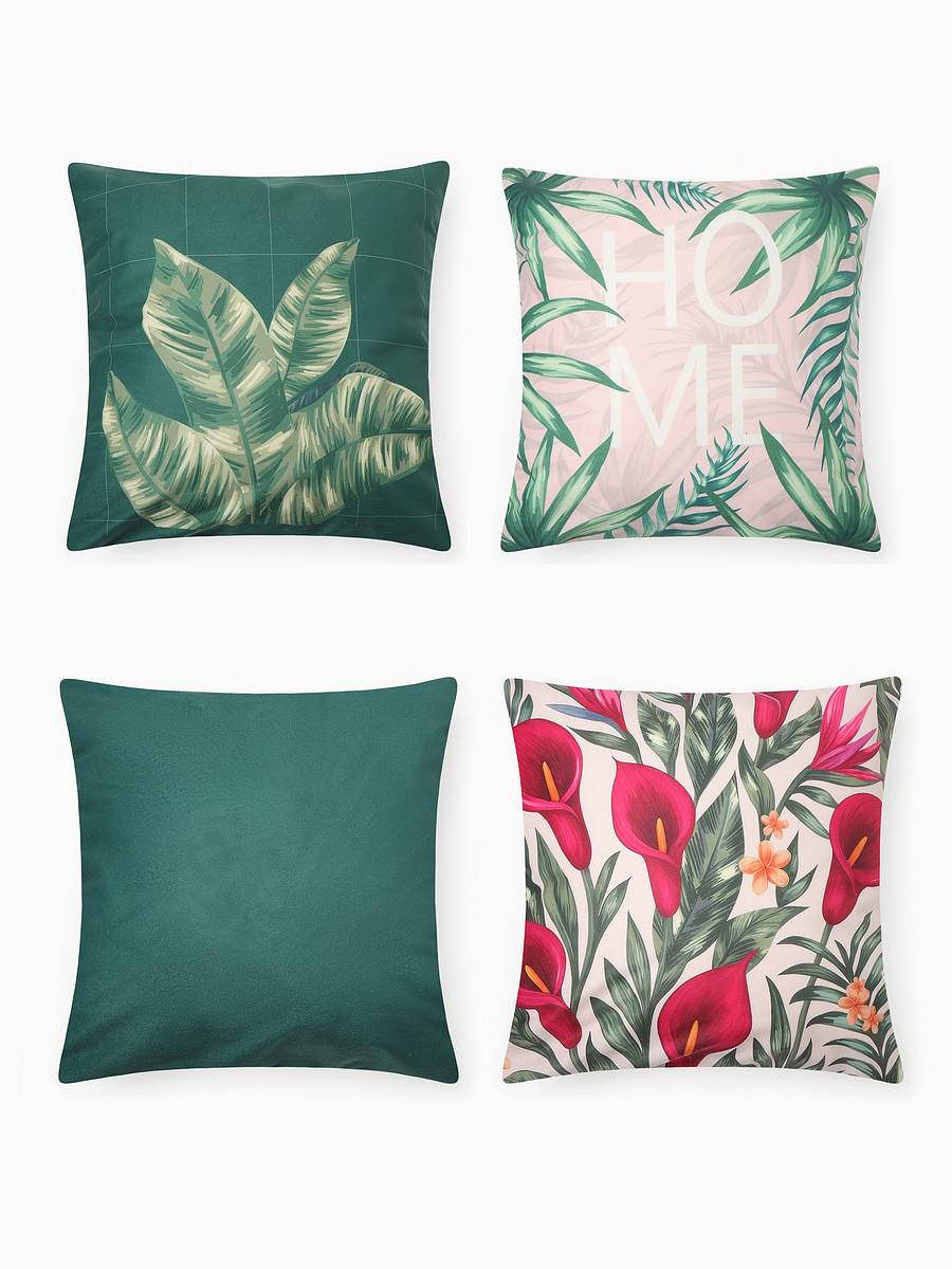 

Набор наволочек декоративных, Зеленый;бежевый