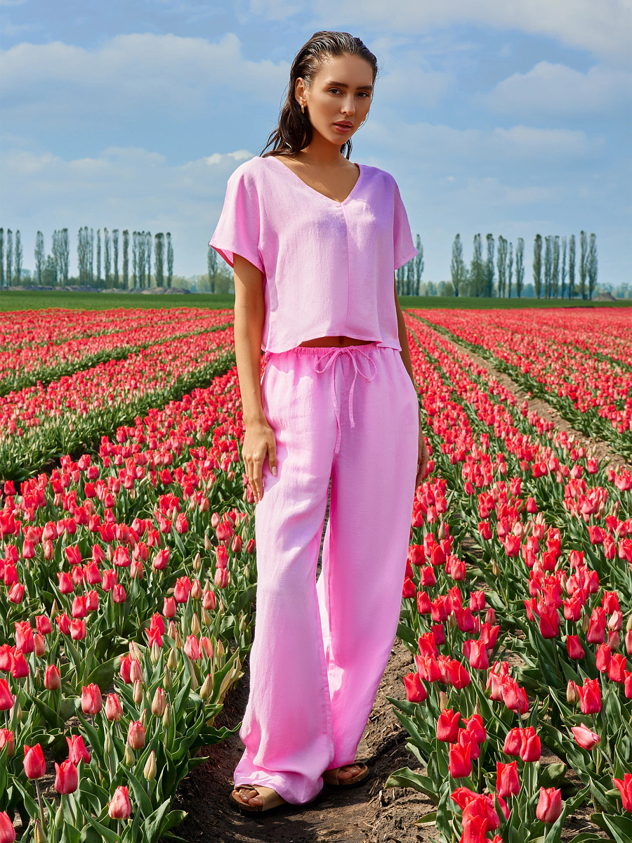 

Брюки женские розовые, Розовый;орхидея