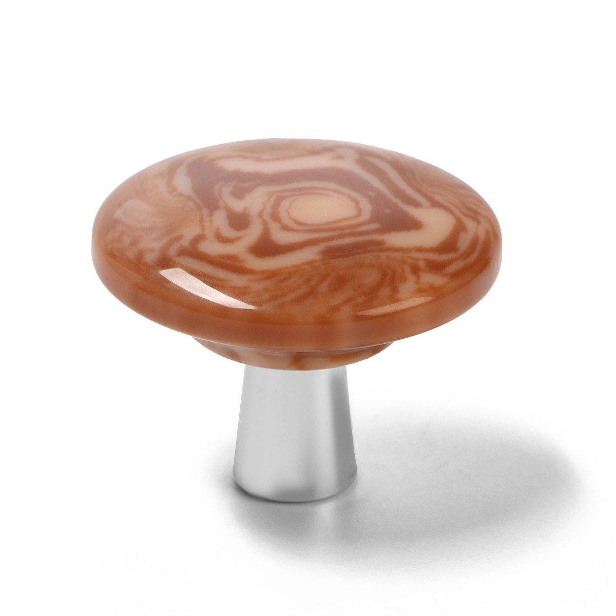 

Ручка-кнопка cappio pk106, d=32 мм, пластик, цвет хром/дерево, 8 шт., Дерево;хром