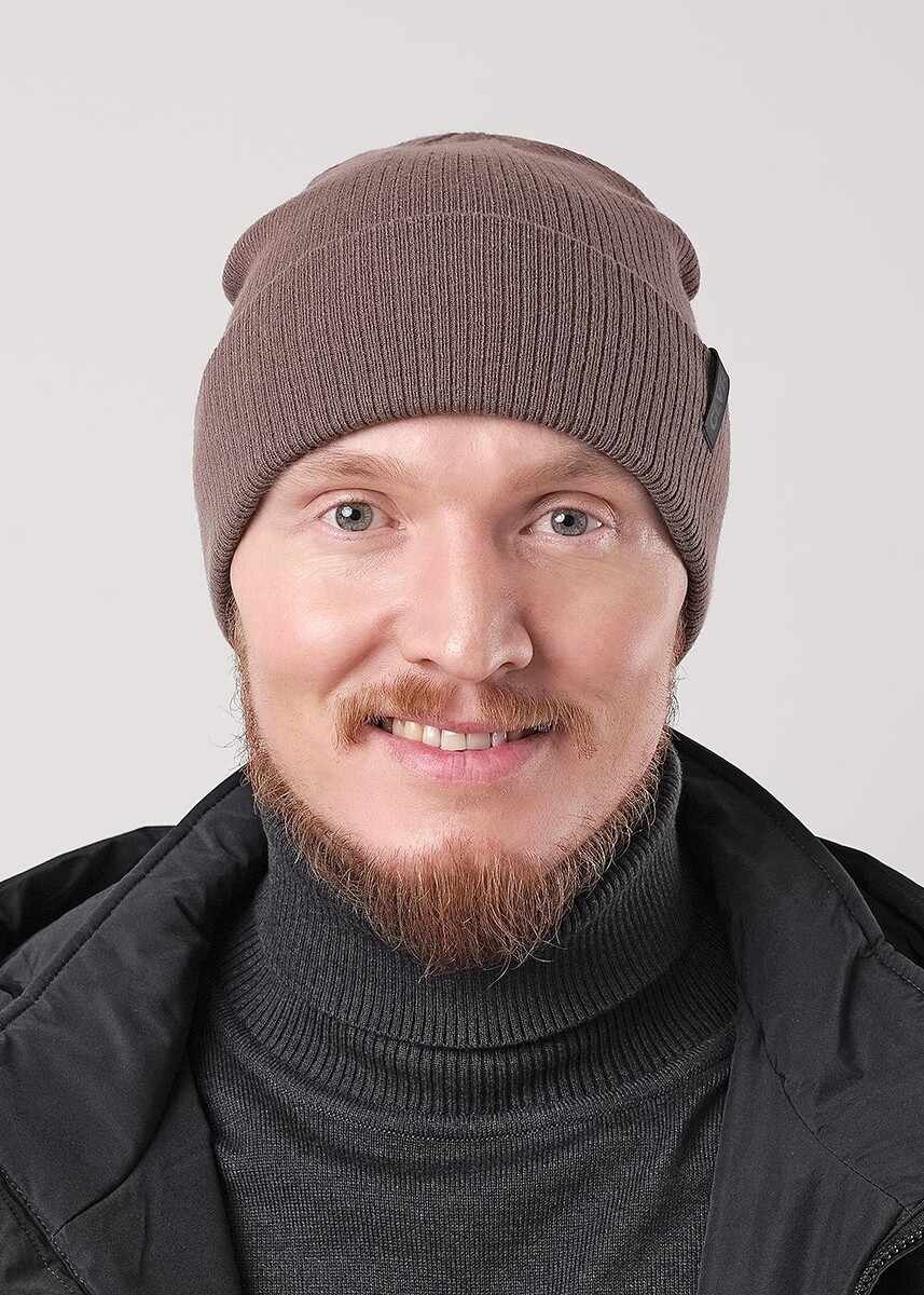 

Шапка, Коричневый;т.коричневый