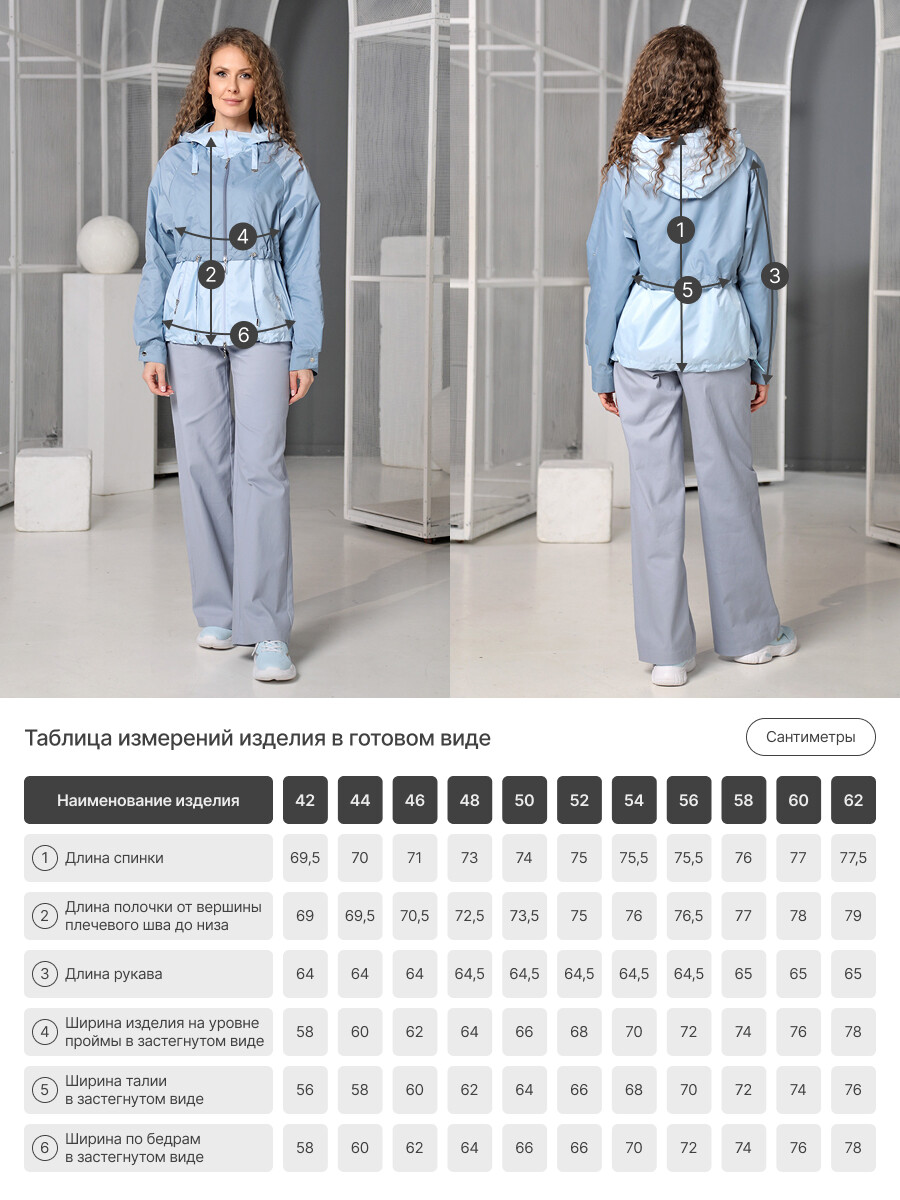 Ветровка DizzyWay 018326531 Голубой  Фото 2