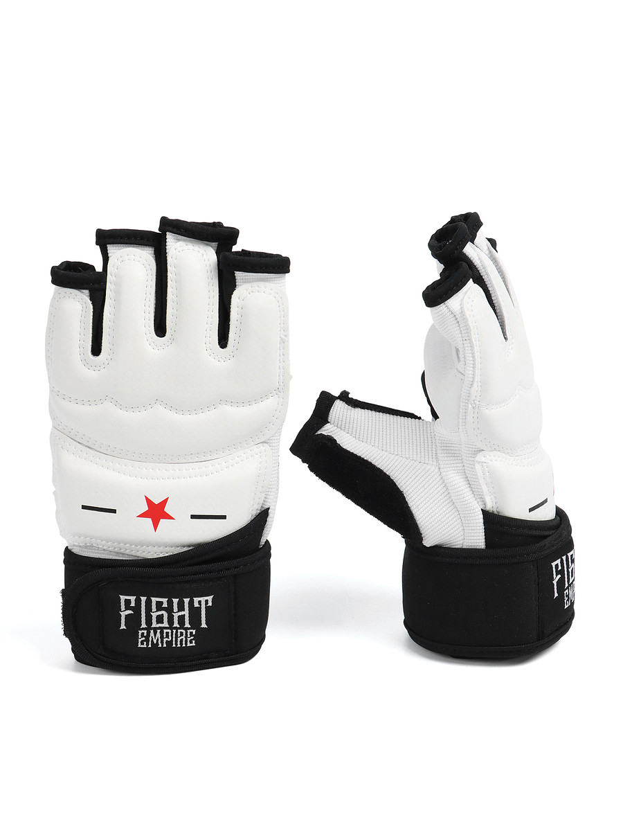 

Перчатки для тхэквондо fight empire, размер m, Белый;черный