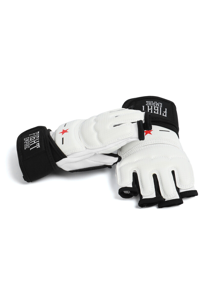 

Перчатки для тхэквондо fight empire, размер xl, Черный;белый