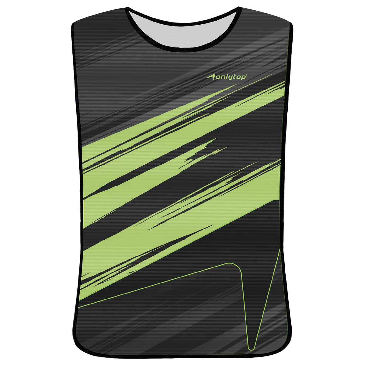 

Манишка футбольная детская на резинке onlytop checkmark, р. 36-40, цвет зеленый, Зеленый;серый