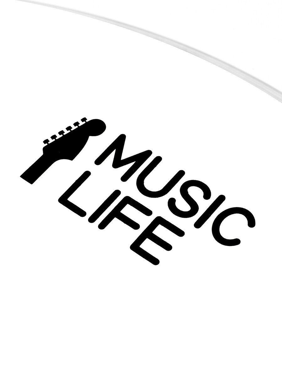 Пластик для барабана music life 14 дюймов, белый Вид№3