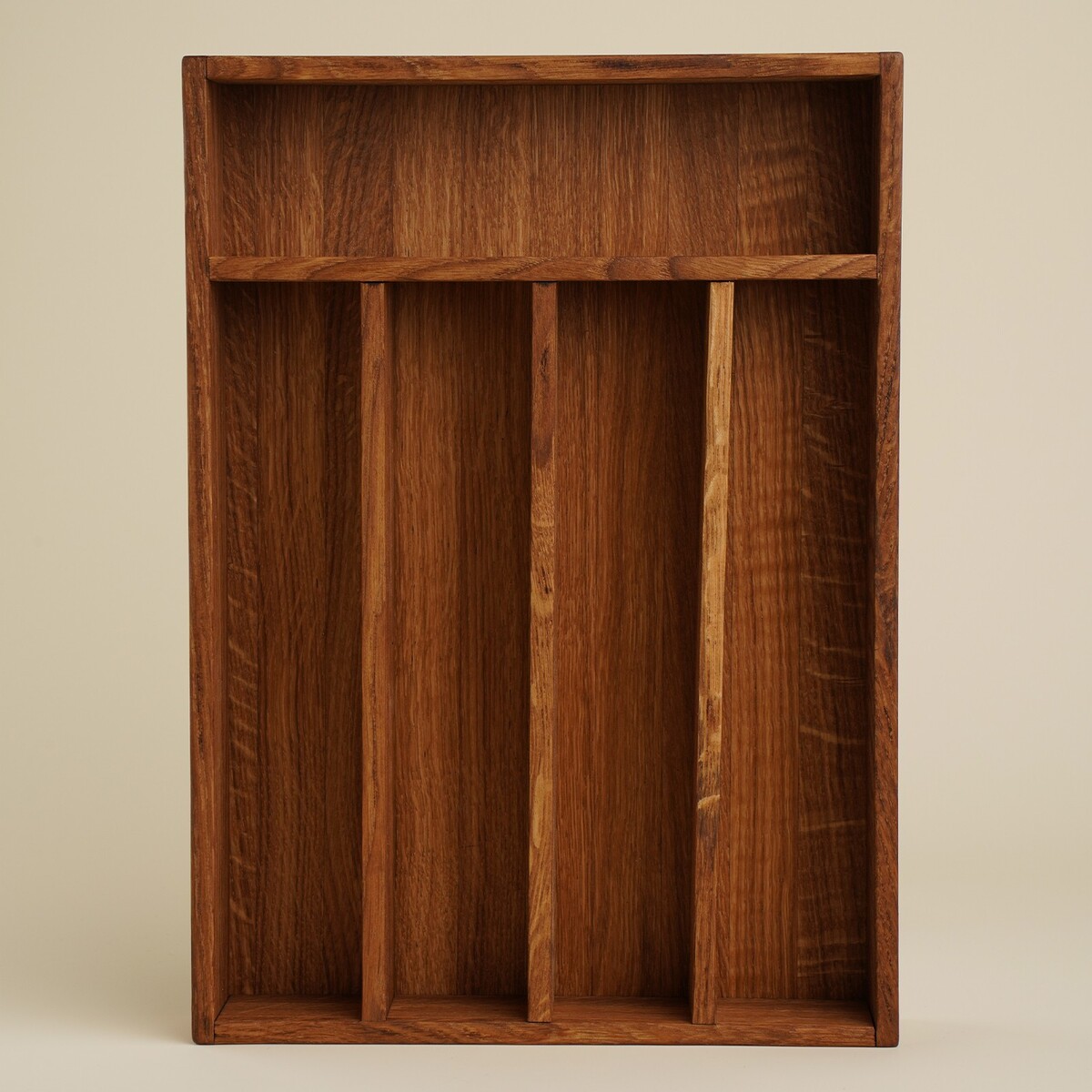 

Лоток для столовых приборов sl home, 34×25×5 см, дуб, Коричневый