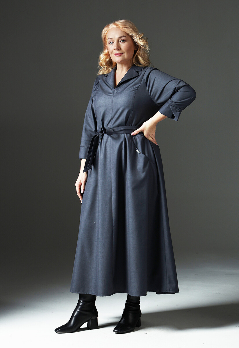 Платье Dimma Fashion Studio 018808097 Графитовый  Фото 3