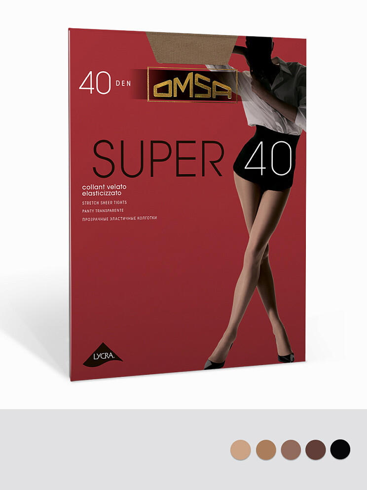 

Колготки Oms Super 40, Черный;nero